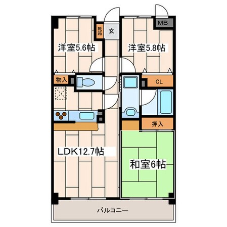 カーサグランデＭＩＮＥＯの物件間取画像